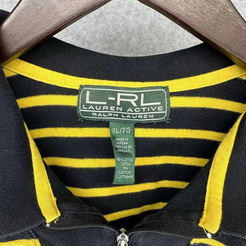 Vintage L-RL Lauren Active Ralph Lauren Womens XL Striped Polo Multicolor - Picture 8 of 11